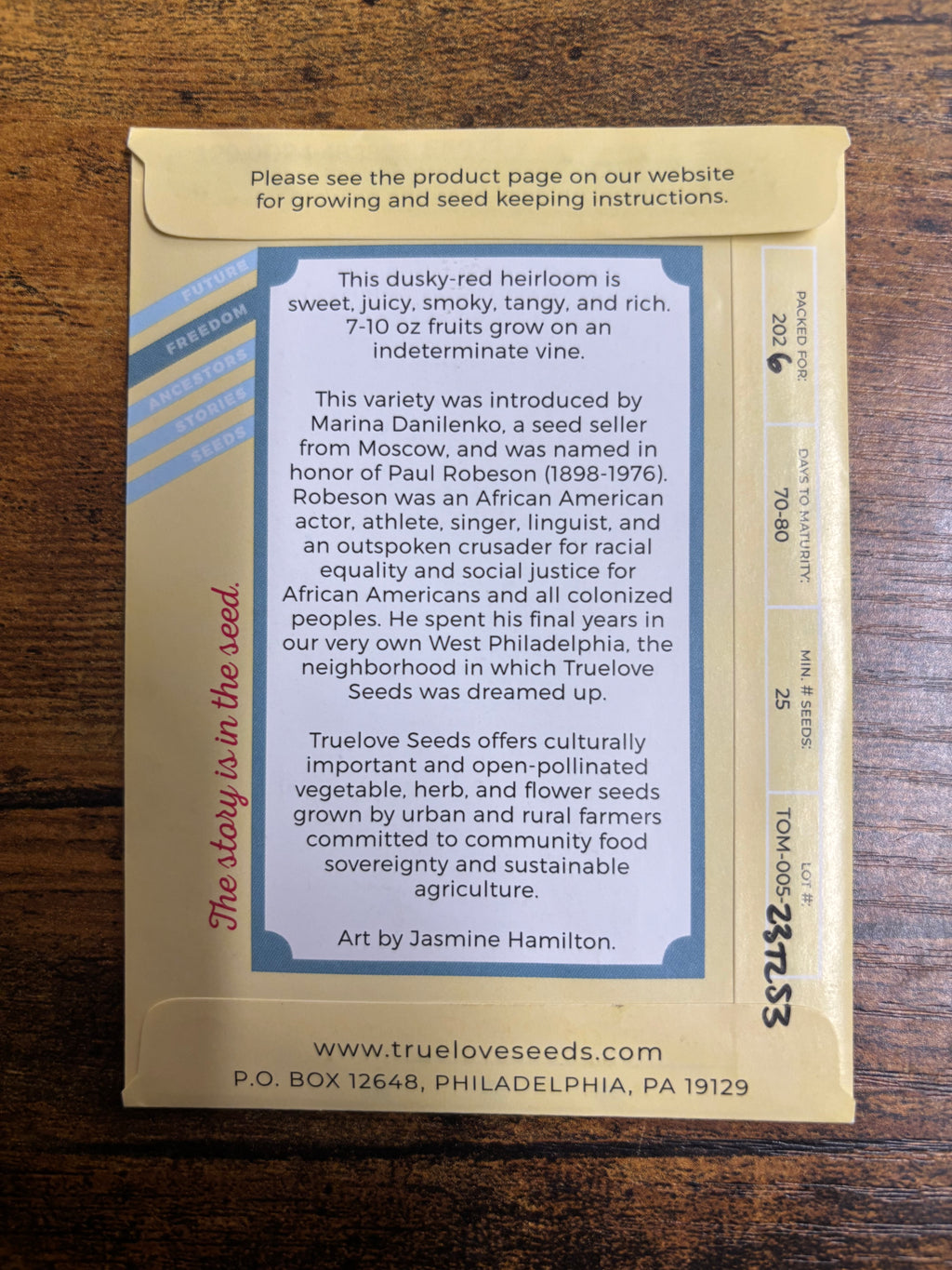 Paul Robeson Tomato Seeds